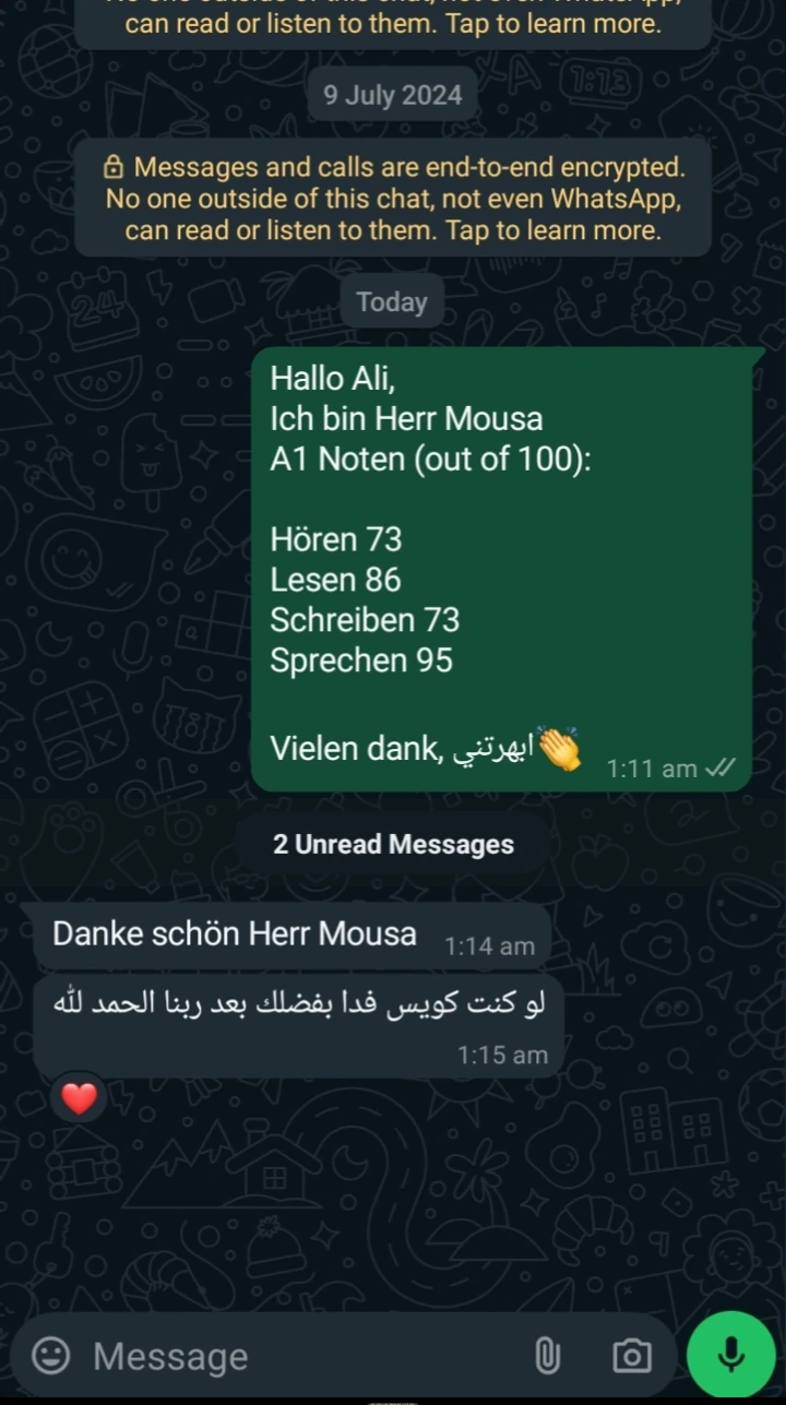 Student message 42
